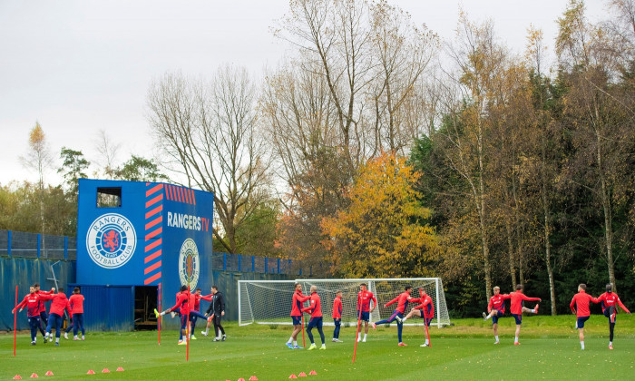 Rangers training session and press conference, UEFA Europa League, The Rangers Training Centre, Glasgow, Scotland, UK - 23 Oct 2024