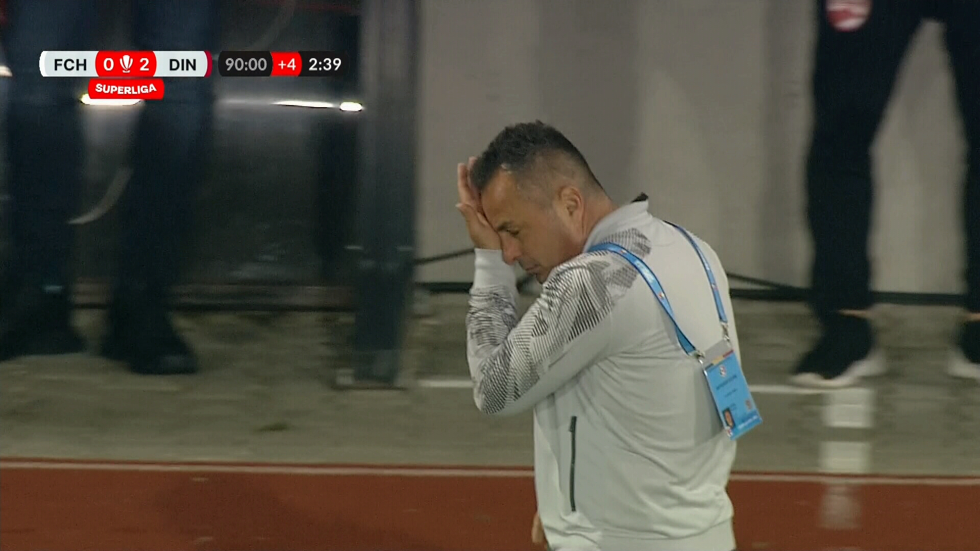 Florentin Petre a izbucnit în plâns în finalul partidei lui Dinamo. Moment emoționant