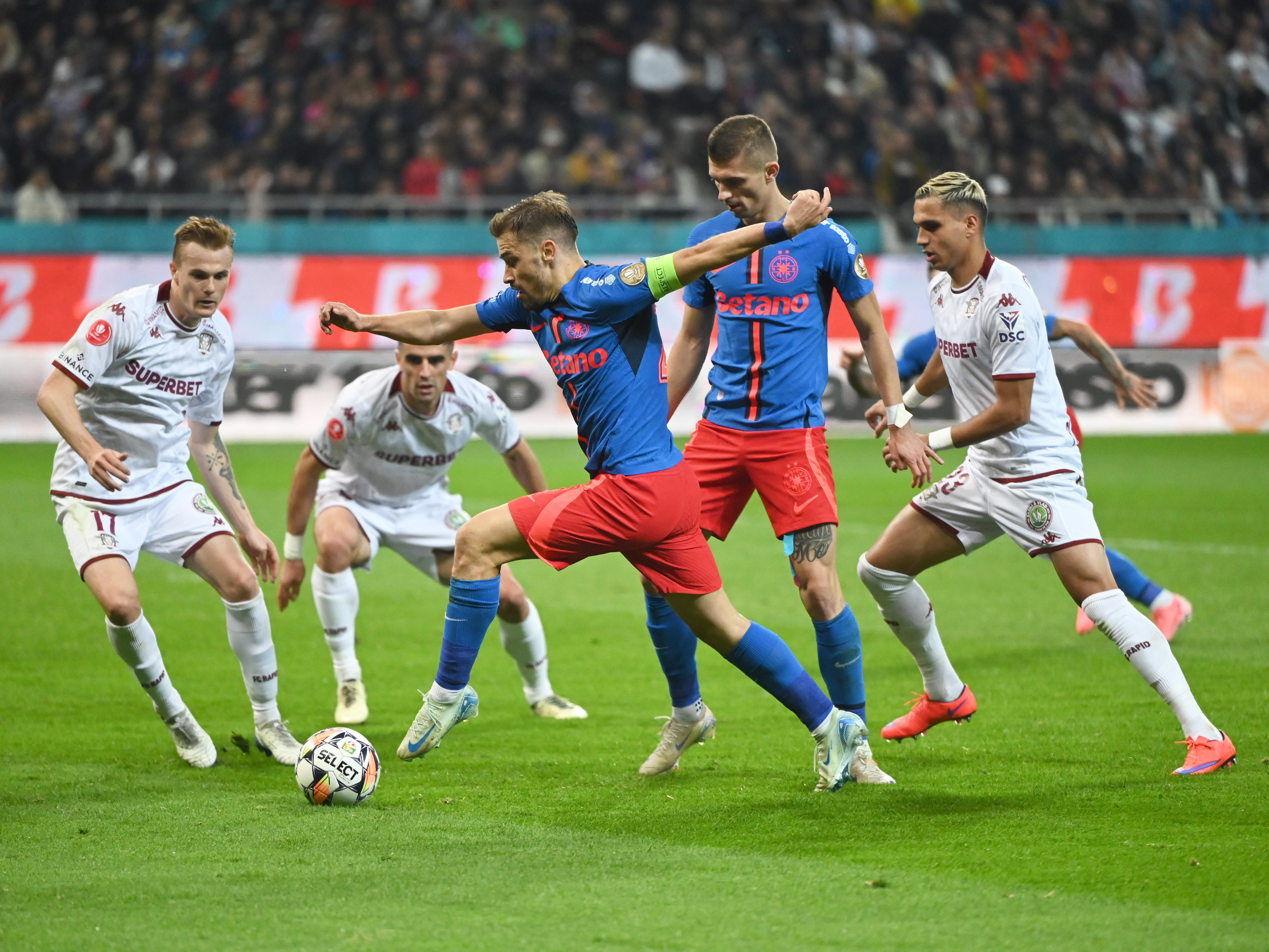 FCSB - Rapid 0-0. Remiză ”albă” în derby, pe Arena Națională