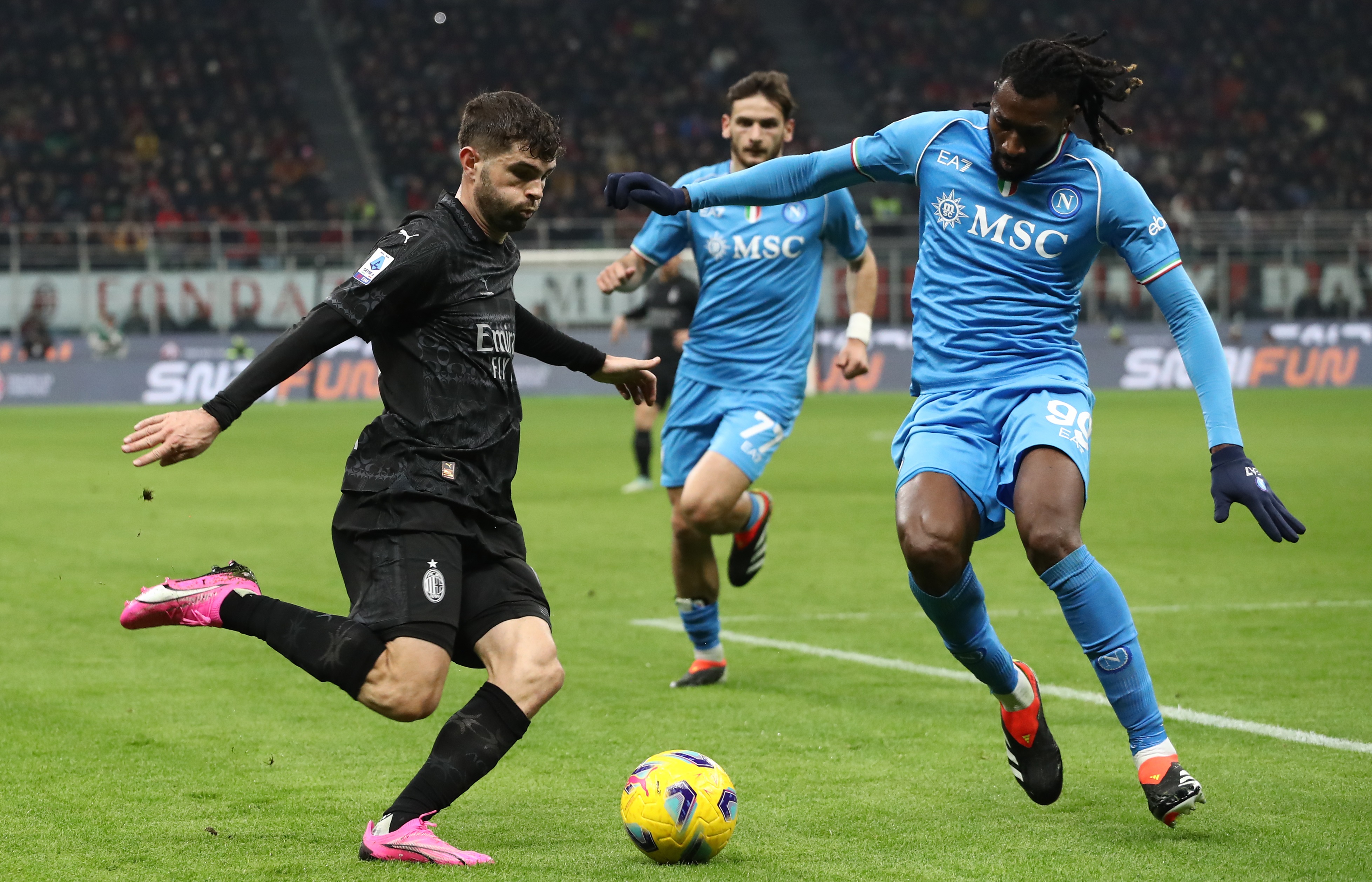 AC Milan - Napoli 0-1, ACUM pe DGS 2. GOOOL! Romelu Lukaku deschide scorul pe San Siro