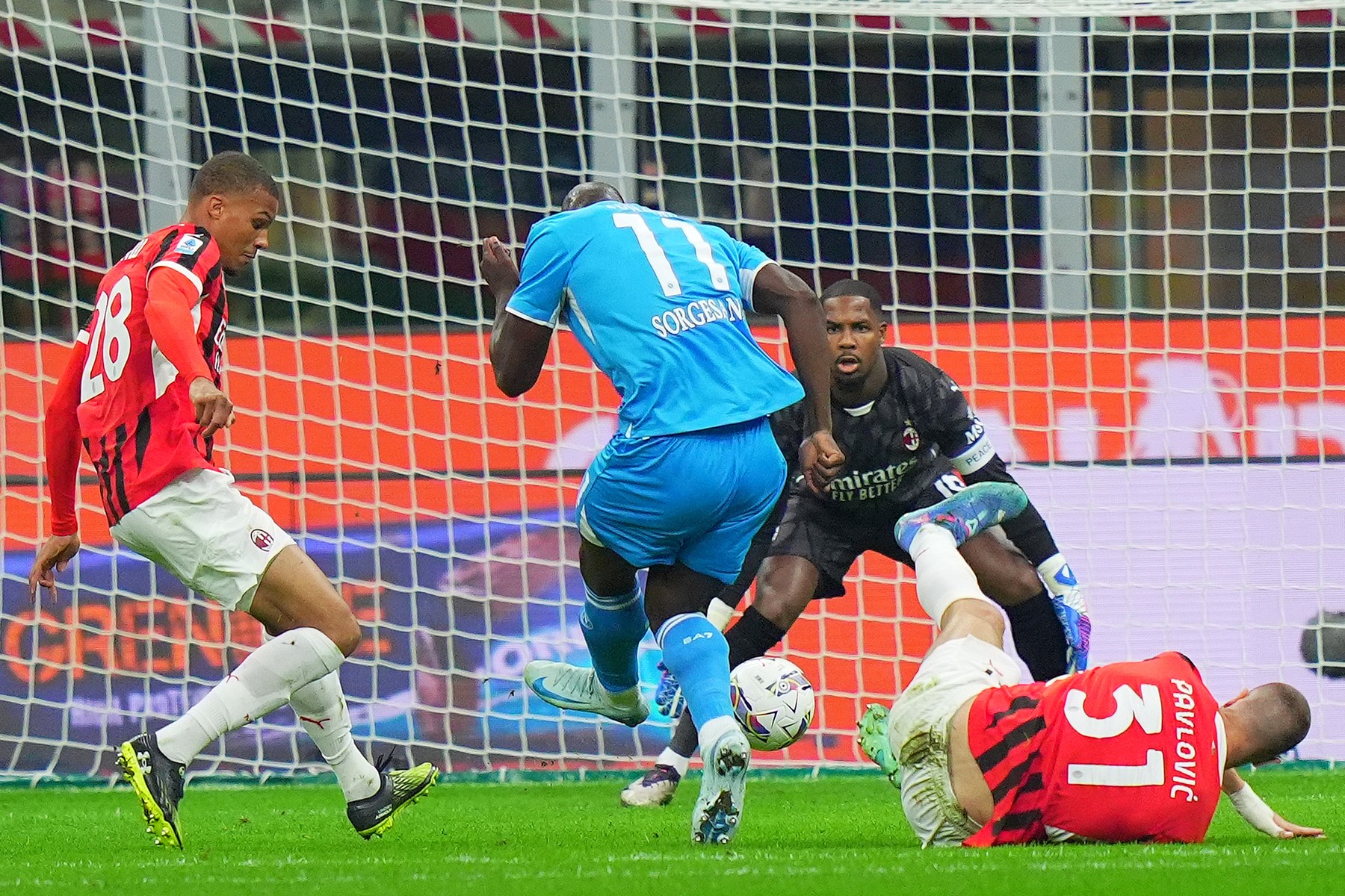 AC Milan - Napoli 0-1, ACUM pe DGS 2. GOOOL! Romelu Lukaku deschide scorul pe San Siro