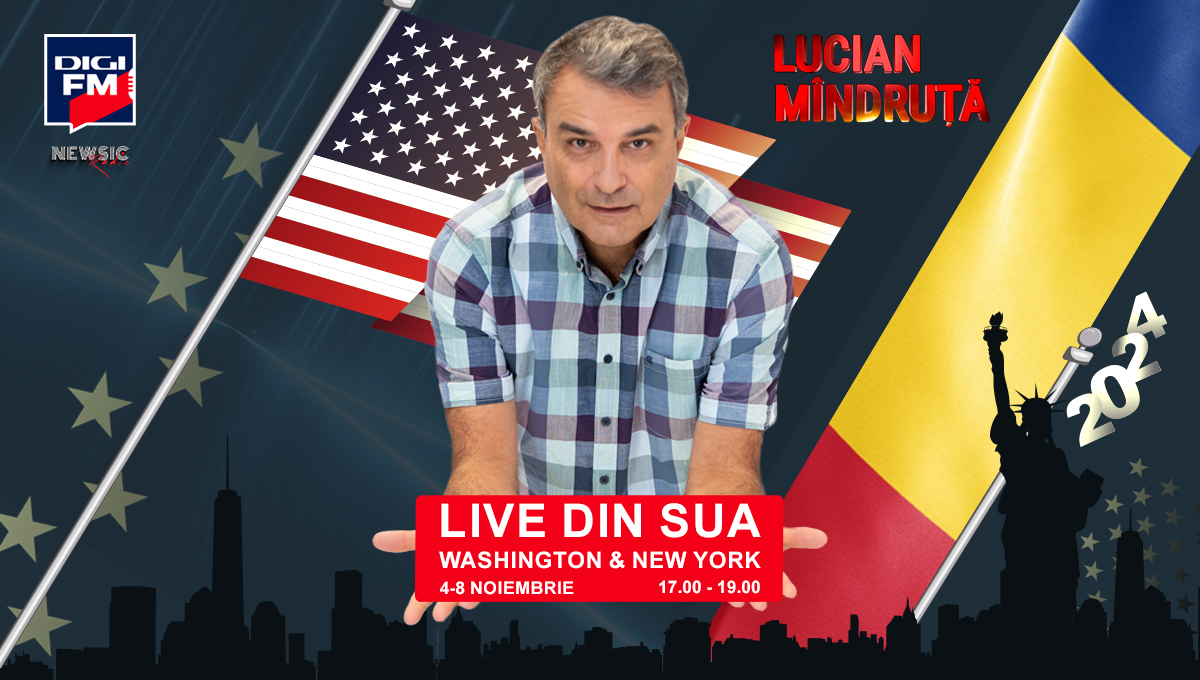 Lucian Mîndruță, corespondent special Digi FM, LIVE din mijlocul evenimentelor electorale americane