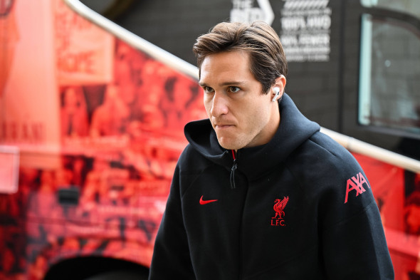 Wolverhampton Wanderers v Liverpool Premier League Federico Chiesa of Liverpool before the Premier League match at Molin