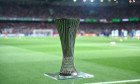 Athens, Greece. 29th May, 2024. The trophy of the UEFA Conference League Final, at the match between Olympiacos Piraeus and ACF Fiorentina at Opap Arena on May 29, 2024, in Athens, Greece. Credit: Independent Photo Agency/Alamy Live News