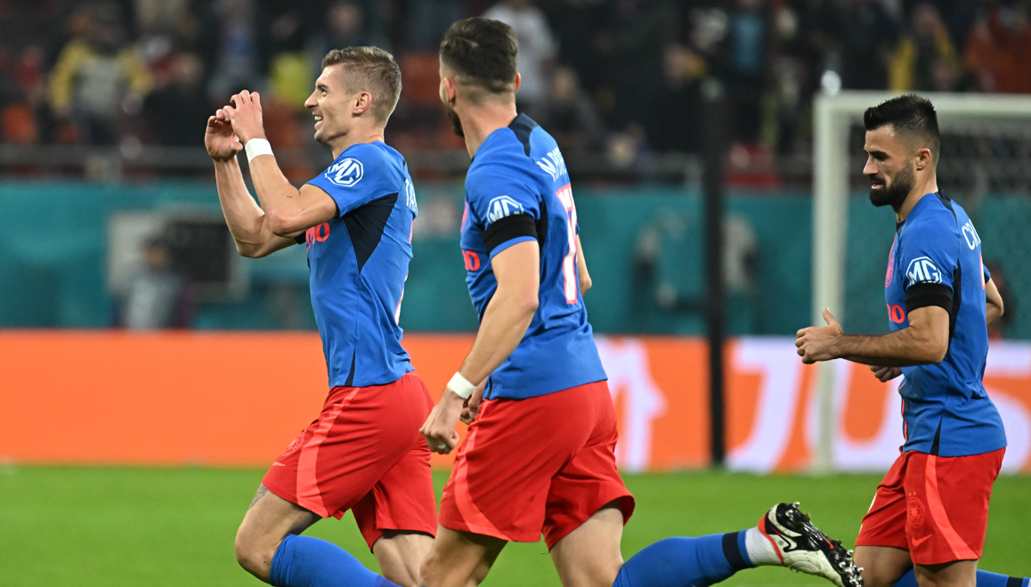 FCSB - Midtjylland 2-0, ACUM pe Digi Sport 1. GOOOL Bîrligea în SECUNDA 9 din repriza a doua