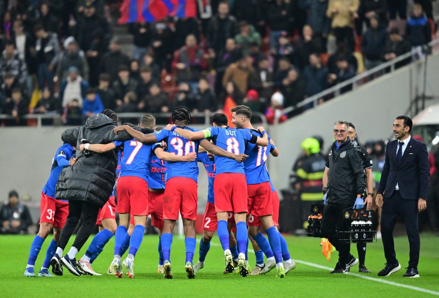 Calculele calificării! De câte puncte mai are nevoie FCSB, după 2-0 cu Midtjylland, pentru a prinde play-off-ul Europa League