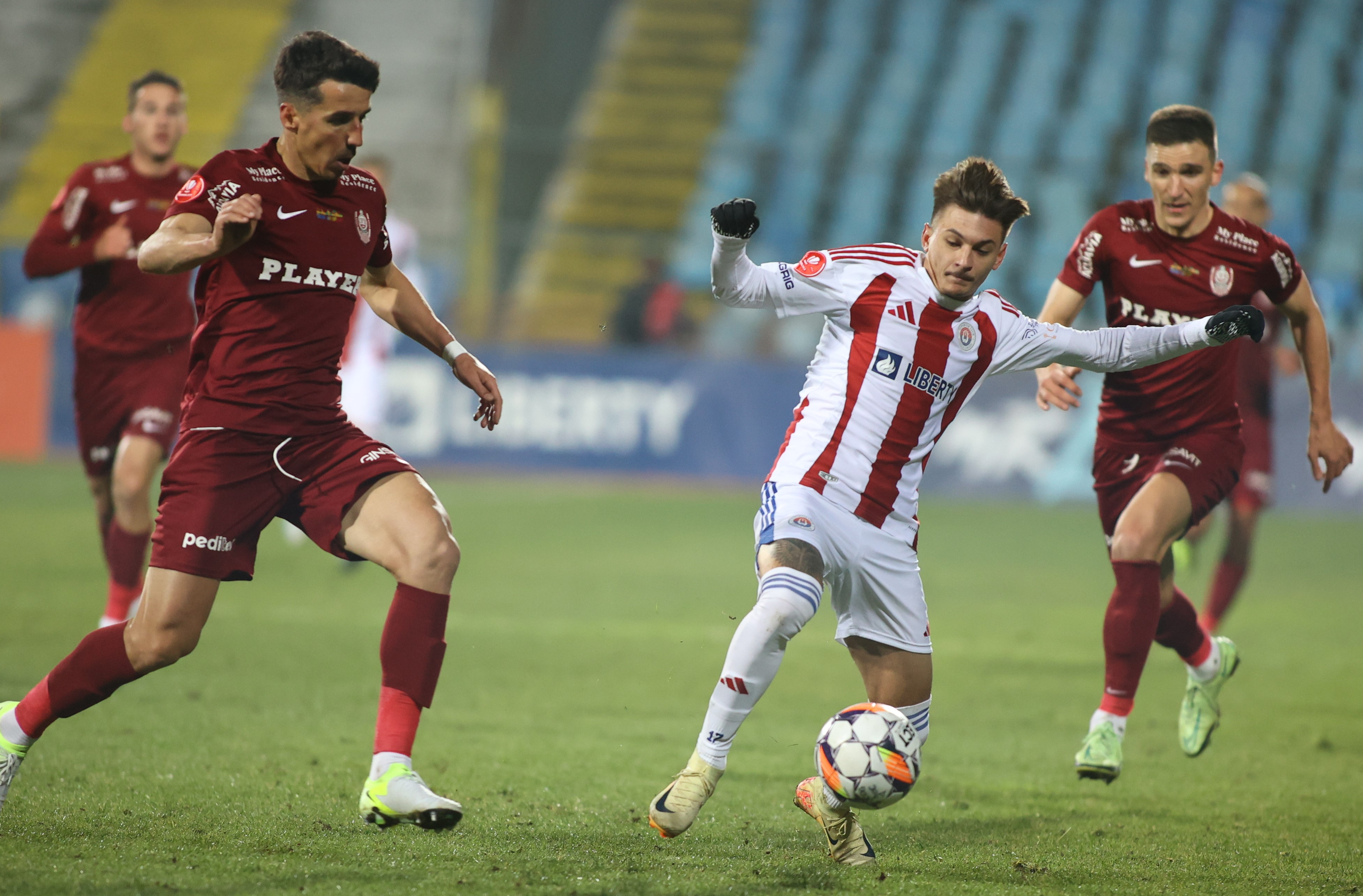 Oțelul Galați - CFR Cluj 0-1, ACUM, la DGS 1. Ardelenii au deschis scorul