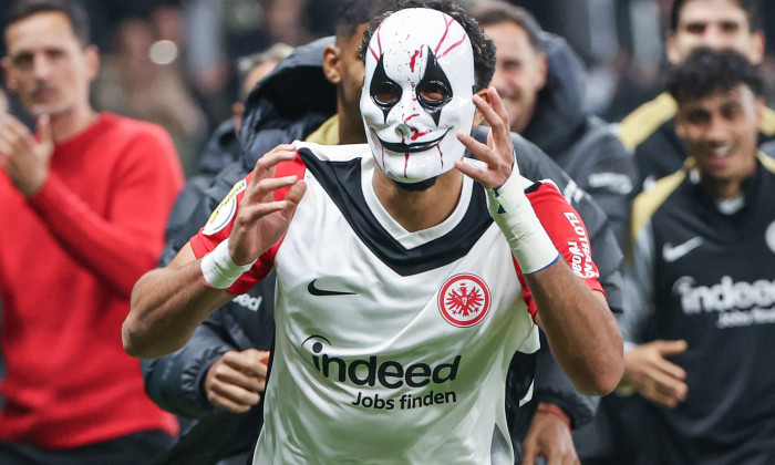 DFB Pokal - Eintracht Frankfurt - Borussia Mönchengladbach am 30.10.2024 im Deutsche Bank Park in Frankfurt Jubel, Torju