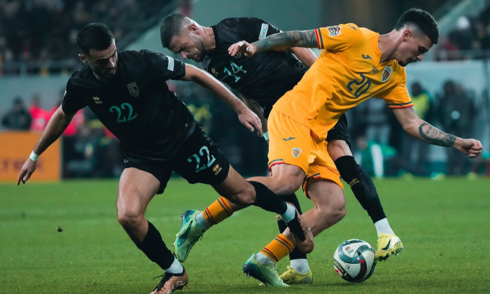 Nations League C, Group C2: Romania vs. Kosovo Dennis Man in action during the Nations League C, Group C2 match between