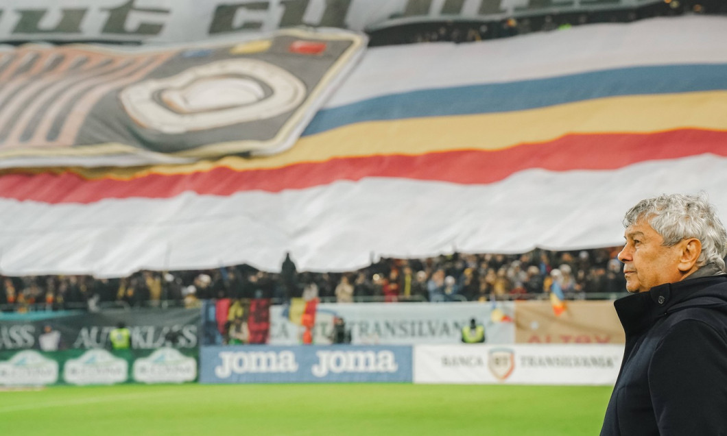 Nations League C, Group C2: Romania vs. Cyprus Manager Mircea Lucescu in action during the Nations League C, Group C2 ma