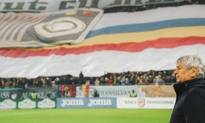 Nations League C, Group C2: Romania vs. Cyprus Manager Mircea Lucescu in action during the Nations League C, Group C2 ma