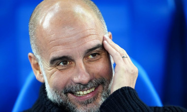 Manchester City manager Pep Guardiola before the Premier League match at American Express Stadium, Brighton. Picture date: Saturday November 9, 2024.