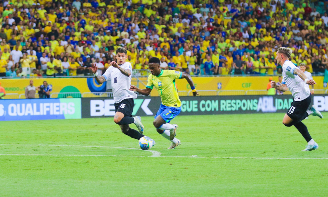 RECORD DATE NOT STATED Match between brazil and uruguay Salvador (ba), 11/19/2024 - brazil x uruguay - vini jr. And m. O