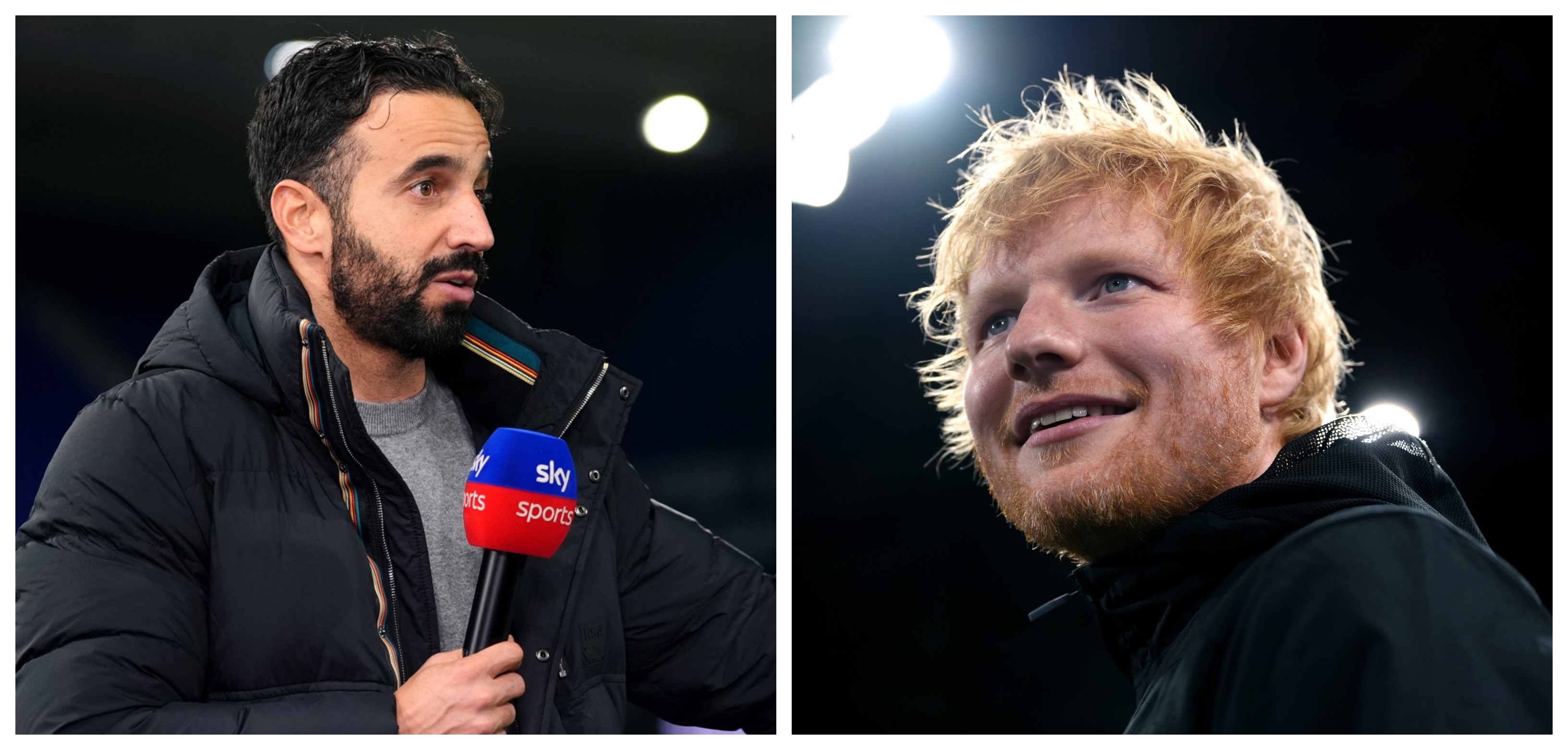 Ruben Amorim, vizibil iritat de intervenția lui Ed Sheeran după Ipswich - Manchester United 1-1