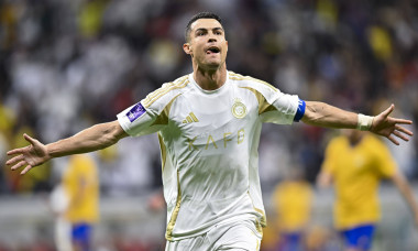 AFC CHAMPIONS LEAGUE ELITE, AL GHARAFA SC (QTR) v AL NASSR FC (KSA) Cristiano Ronaldo of Al Nassr FC celebrates after sc