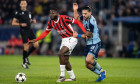 Youssouf Fofana and Kyriakos Savvidis during UEFA Champions league match, SK Slovan Bratislava - AC Milan , 26. november