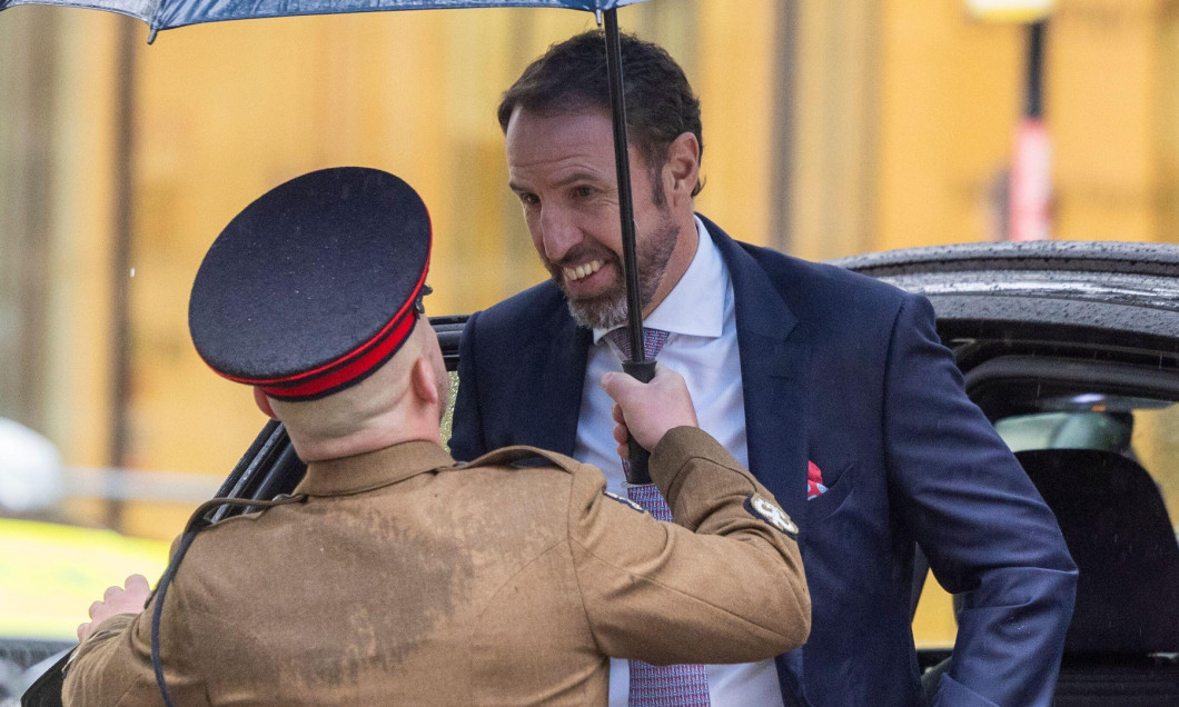 London, UK. 14th Oct, 2024. Former England Manager, Gareth Southgate, arrives for the International Investment Summit. International Investment Summit ion the City of London. Credit: Karl Black/Alamy Live News