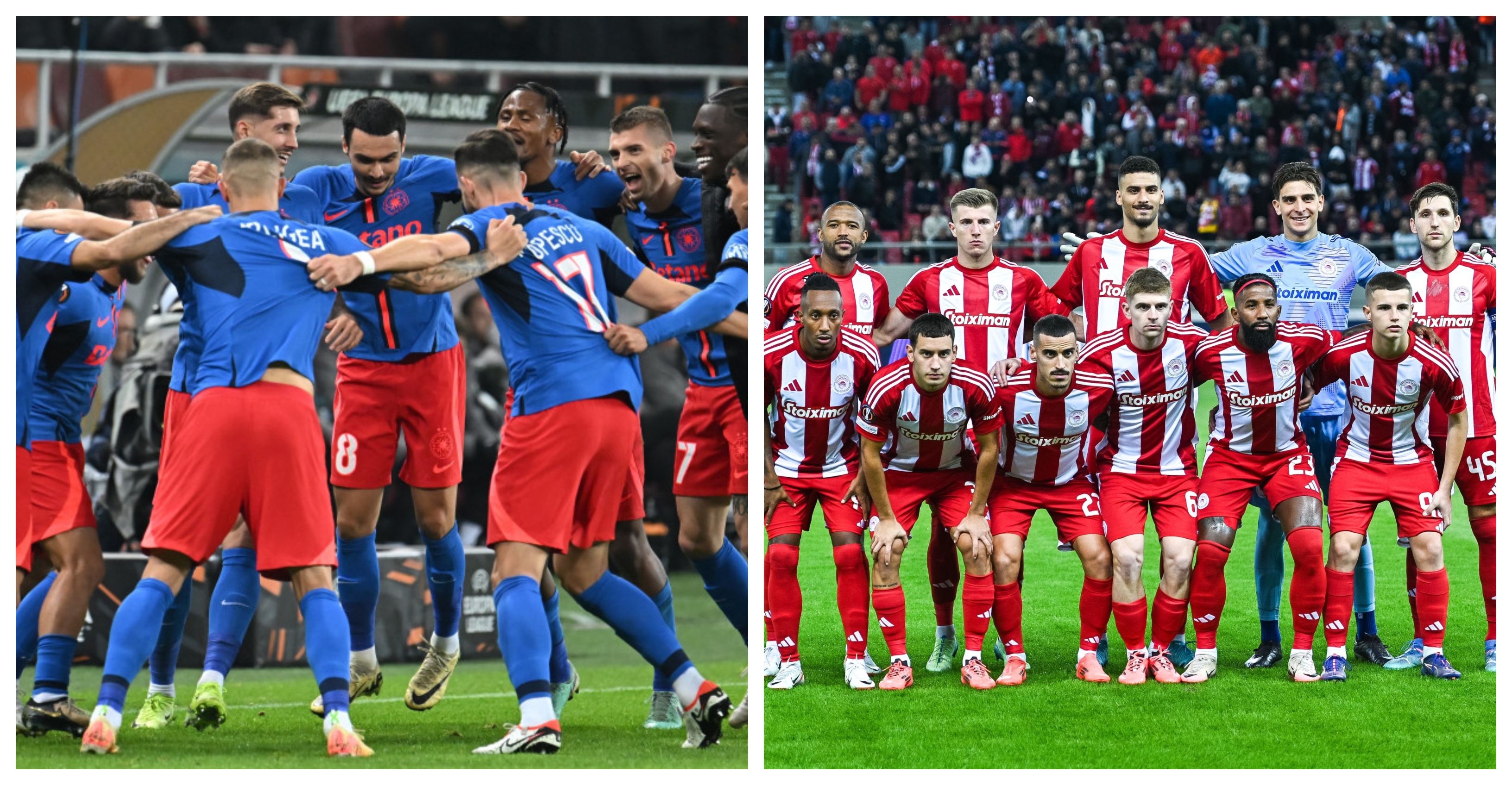 FCSB - OLympiacos Live Video, 22:00, Digi Sport 1. Meciul care le poate aduce roș-albaștrilor calificarea în play-off