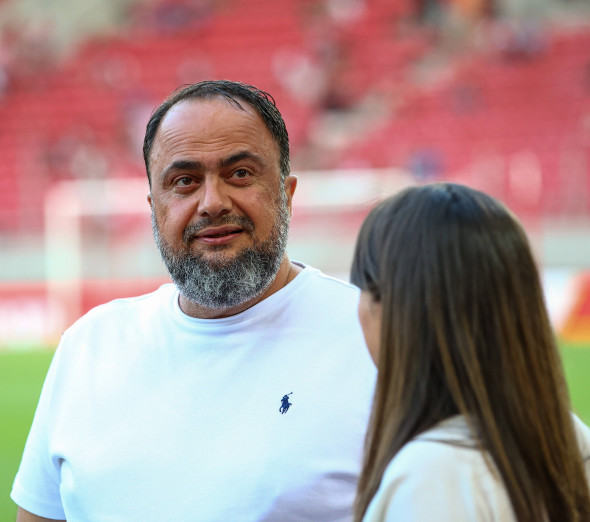 Olympiacos F.C. v Nottingham Forest Pre-Season Friendly Evangelos Marinakis chairman of Olympiacos F.C. and Nottingham F