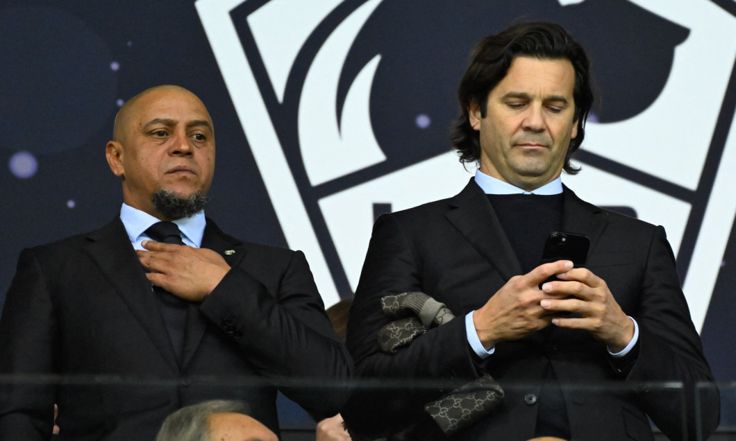 Les célébrités dans les tribunes du match de Ligue Des Champions 2024 (LDC) "Lille - Real Madrid (1-0)" au stade Pierre Mauroy