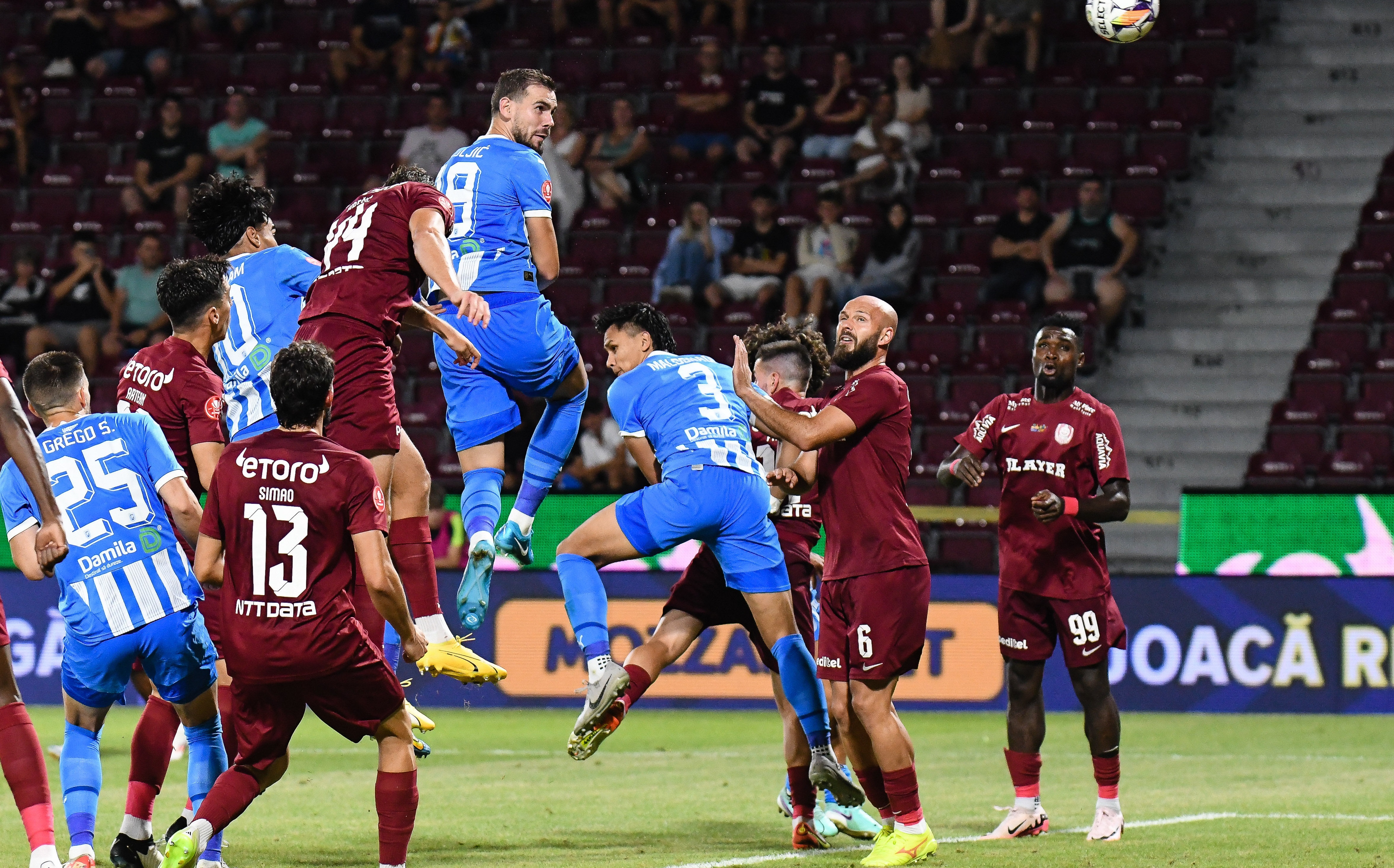 Universitatea Craiova - CFR Cluj, LIVE VIDEO, 20:30, în direct la Digi Sport 1. Duel între locurile 3 și 4 din SuperLigă