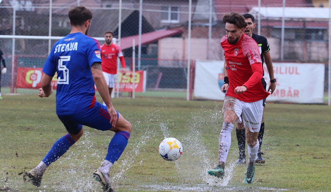 Șelimbăr - Steaua 0-1, Digi Sport 2. Rareș Maeschi a deschis scorul! Tot azi joacă și FCU Craiova. Programul etapei 15 din Liga 2