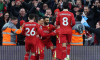 Liverpool, UK. 1st Dec, 2024. Liverpool's Mohamed Salah celebrates scoring his sides second goal during the Premier League match at Anfield, Liverpool. Picture credit should read: Simon Bellis/Sportimage Credit: Sportimage Ltd/Alamy Live News