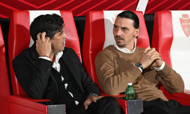 PAULO FONSECA e ZLATAN IBRAHIMOVIC in panchina, Serie A 2024-25, Monza-Milan 0-1 SERIE A 2024-25 MONZA-MILAN 0-1