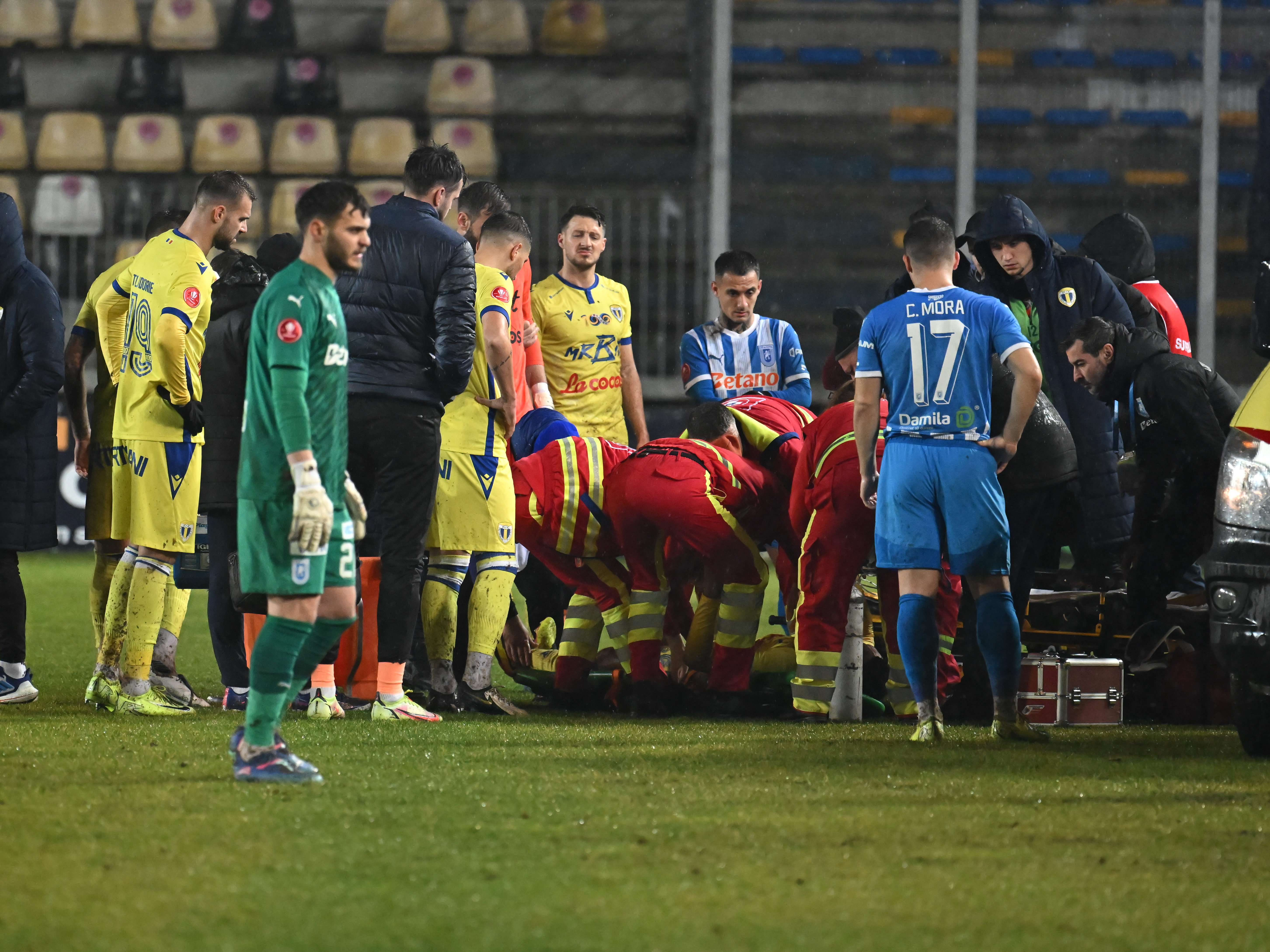 Anunțul făcut de Petrolul, după ce Yohan Roche s-a prăbușit pe teren în meciul cu Universitatea Craiova