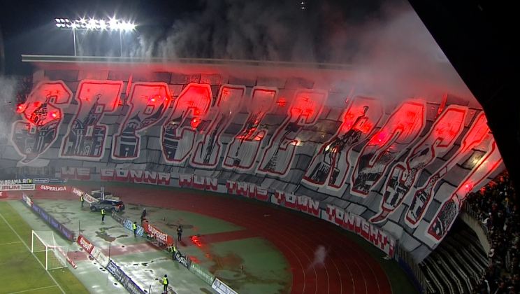 Show înainte de ”U” Cluj - CFR Cluj! Coregrafia spectaculoasă a ”Șepcilor Roșii” + Mesajul pentru rivali
