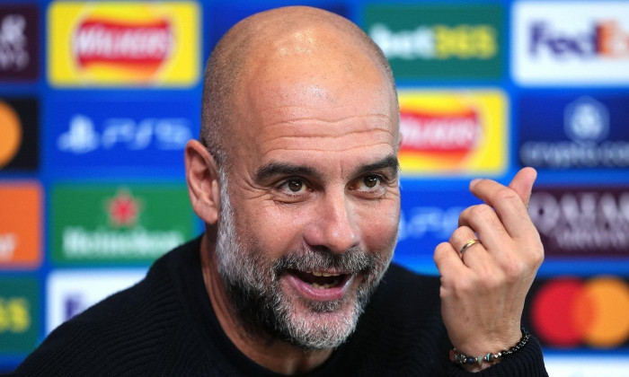 Manchester City manager Pep Guardiola during a press conference at the City Football Academy, Manchester. Picture date: Monday November 25, 2024.