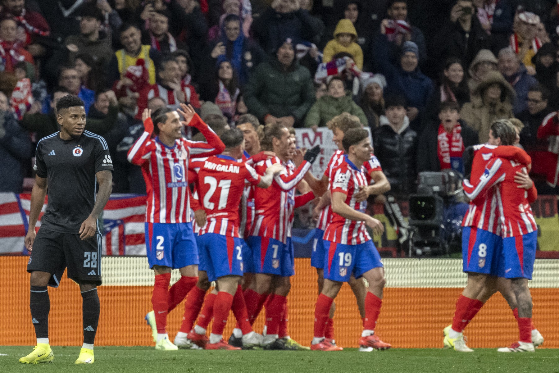 Atletico Madrid - Slovan Bratislava 3-1. Spaniolii s-au apropiat de Top 8