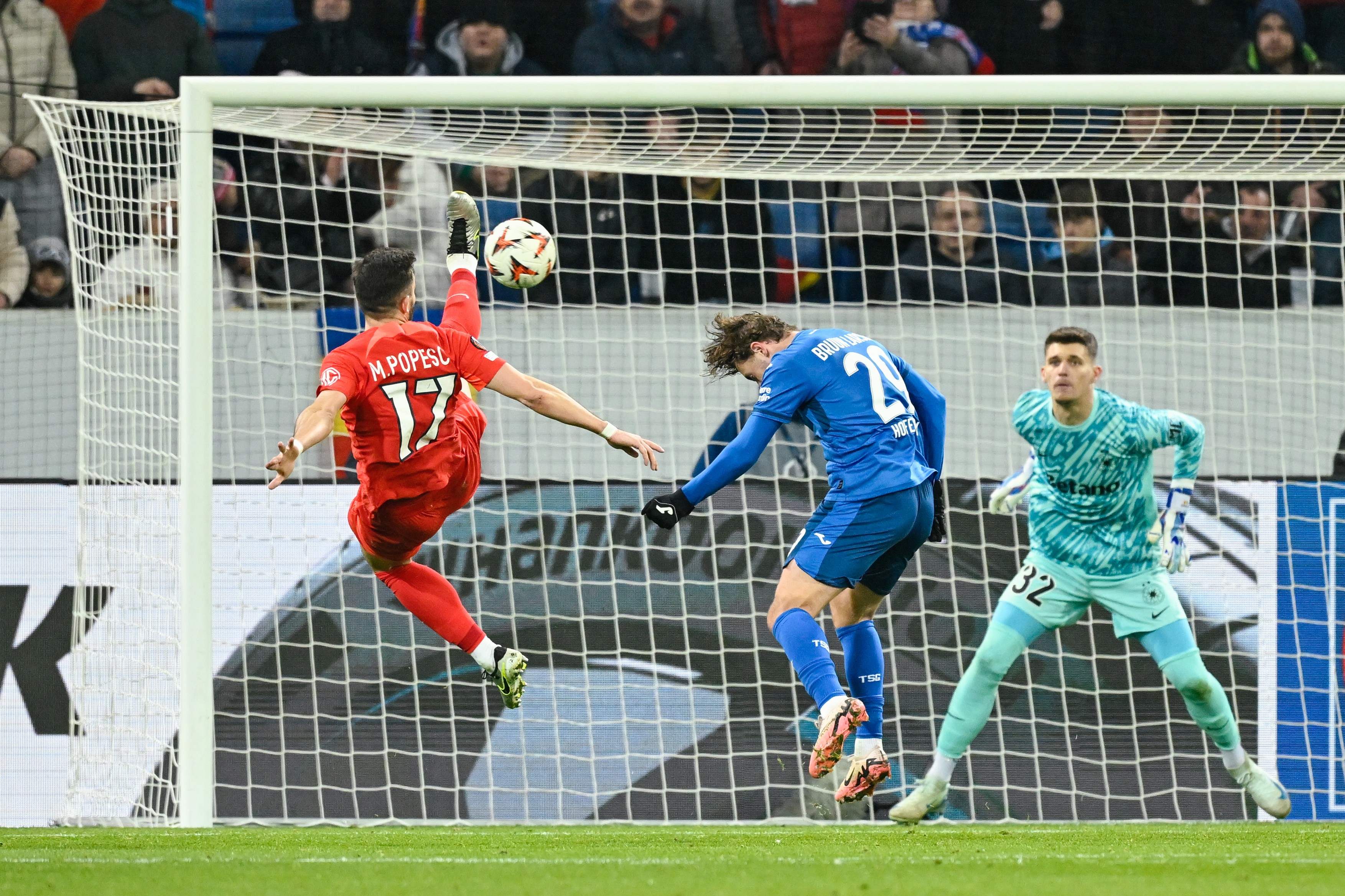 Hoffenheim - FCSB 0-0, ACUM, Digi Sport 1. Târnovanu, paradă salvatoare! Nemții au ratat mari ocazii