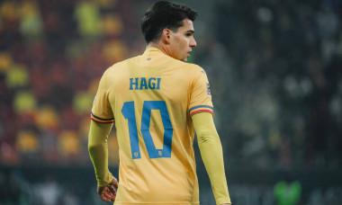 Nations League C, Group C2: Romania vs. Cyprus Ianis Hagi in action during the Nations League C, Group C2 match between