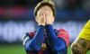 Barcelona, Espagne. 26th Nov, 2024. Pablo TORRE of Barcelona looks dejected during the UEFA Champions League, League Phase MD5 football match between FC Barcelona and Stade Brestois 29 (Brest) on 26 November 2024 at Estadi Olimpic Lluis Companys in Barcel