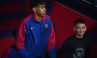 Barcelona, Esp. 16th Dec, 2024. FC BARCELONA vs CD LEGANES. December 15, 2024 Lamine Yamal (19) of FC Barcelona before the match between FC Barcelona and CD Leganes corresponding to the seventeen day of La Liga EA Sports at Olimpic Stadium Lluis Companys