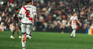 Andrei Ratiu of Rayo Vallecano during the Spanish championship La Liga football match between Rayo Vallecano and Real Madrid on 14 December 2024 at Vallecas stadium in Madrid, Spain