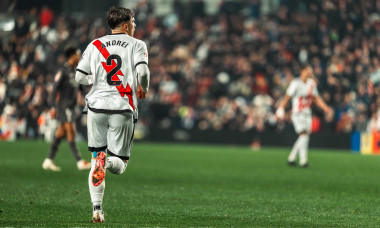 Andrei Ratiu of Rayo Vallecano during the Spanish championship La Liga football match between Rayo Vallecano and Real Madrid on 14 December 2024 at Vallecas stadium in Madrid, Spain