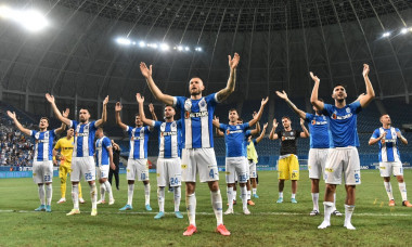 Fotbalistii craioveni Valerica Marius Gaman, Stefan Baiaram, Ante Roguljic, Alexandru Cretu, David Sala, Andrei Virgil