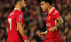 Anfield, Liverpool on Saturday 14th December 2024. Liverpool's Mohamed Salah and Luis Diaz during the Premier League match between Liverpool and Fulham at Anfield, Liverpool on Saturday 14th December 2024. (Photo: Steven Halliwell | MI News) Credit: MI Ne