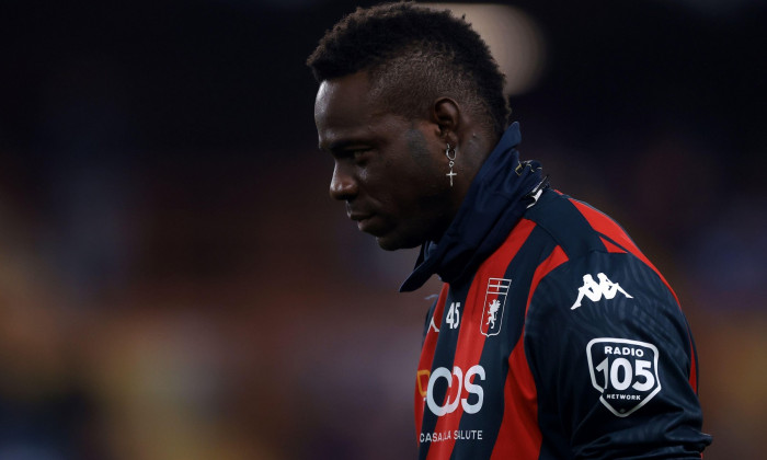 Genoa, Italy. 7th Nov, 2024. Mario Balotelli of Genoa CFC reacts during the warm up prior to the Serie A match at Luigi Ferraris, Genoa. Picture credit should read: Jonathan Moscrop/Sportimage Credit: Sportimage Ltd/Alamy Live News