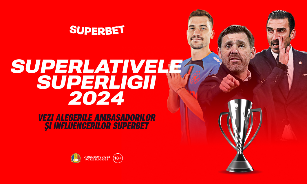 (P) Olaru sau Bîrligea? Kopic sau Charalambous? Vezi Superlativele SuperLigii în viziunea Ambasadorilor și Influencerilor Superbet