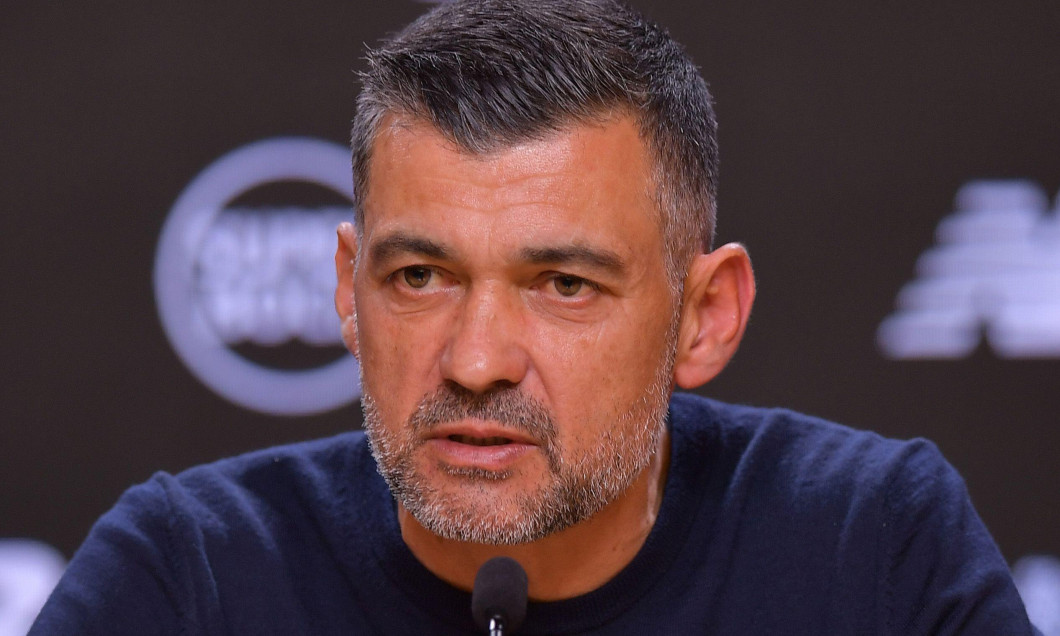 Porto, Portugal. 28th Apr, 2024. Dragao Stadium, Primeira Liga 2023/2024, FC Porto versus Sporting; FC Porto manager Sergio Conceicao, during press conference the match between Fc Porto and Sporting for the Primeira Liga 2023/2024 at Dragao Stadium in Por