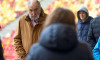 Bucharest, Romania. 3rd Dec, 2024: Former tennis great Ion Tiriac (L) attends a vigil for former European Cup-winning hero goalkeeper of Steaua Bucharest Helmut Duckadam, died at 65, held at National Arena. Duckadam was nicknamed "The Hero of Seville" due