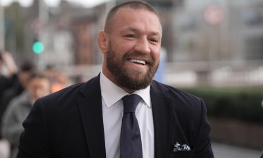 Mixed Martial Arts fighter Conor McGregor outside the High Court in Dublin, where he is due to appear for a personal injury case against him. Picture date: Wednesday November 6, 2024.