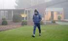 Chelsea manager Graham Potter walks out for a training session at Cobham Training Centre, Surrey. Picture date: Tuesday February 14, 2023.