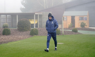 Chelsea manager Graham Potter walks out for a training session at Cobham Training Centre, Surrey. Picture date: Tuesday February 14, 2023.