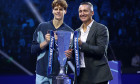 Torino, Italy. 17th Nov, 2024. Torino, 17/11/2024 - ATP Finals - Finale Maschile - Jannik Sinner-Taylor Fritz - Nella foto: Jannik Sinner e Andrea Gaudenzi Credit: Marco Canoniero/Alamy Live News