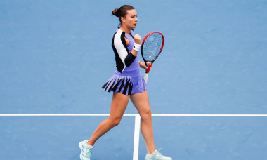 BEIJING, CHINA - SEPTEMBER 26: Elena-Gabriela Ruse of Romania competes in the Women s Singles Round of 128 match against