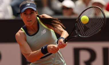 Rome, Italy. 13th May, 2024. Rome, Italy 13.05.2024: Madison Keys (USA) vs Sorana Cirstea (ROU) during Internazionali BNL 2024 Women's WTA 1000 Open tennis tournament in Rome at Pietrangeli. Credit: Independent Photo Agency/Alamy Live News